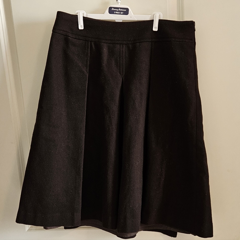 Zara Winter Classic Dark Brown A-Line Skirt